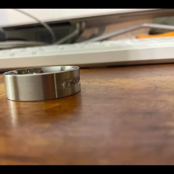 Men’s Stainless Steel CZ Band - Picture 13 of 15